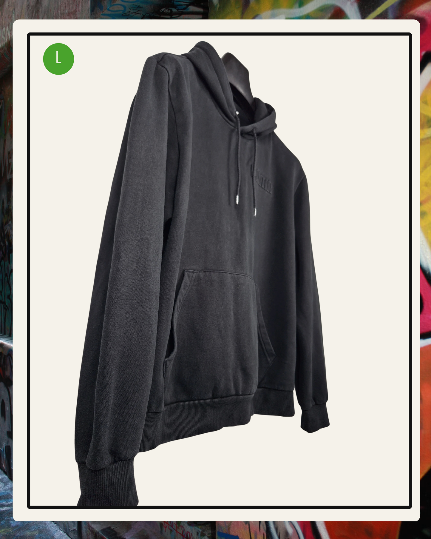 Puma Hoodie Negro Faded