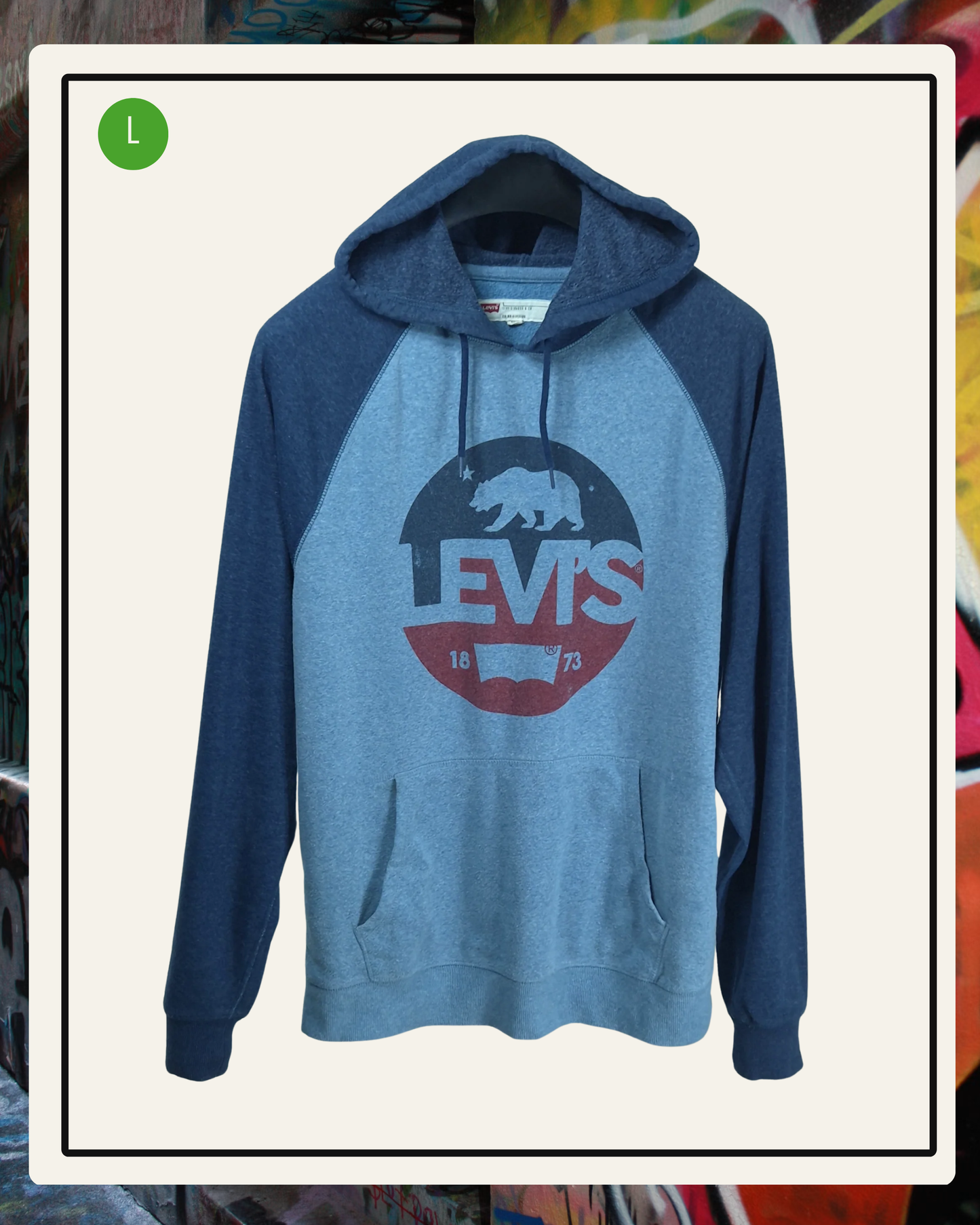 Levi's Hoodie Raglan Celeste/Azul