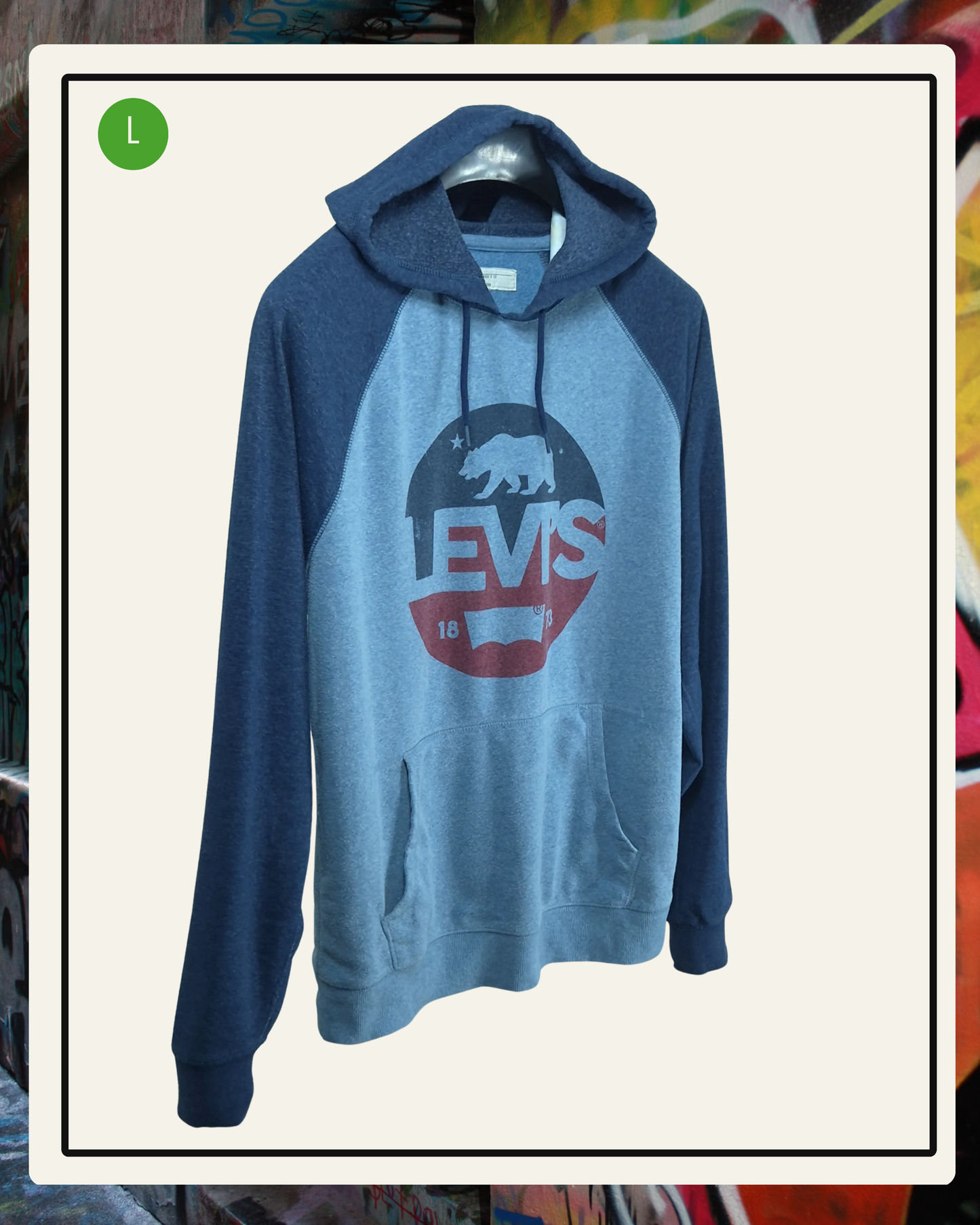 Levi's Hoodie Raglan Celeste/Azul