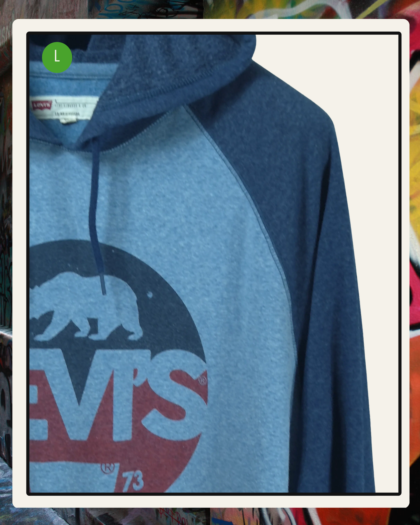 Levi's Hoodie Raglan Celeste/Azul