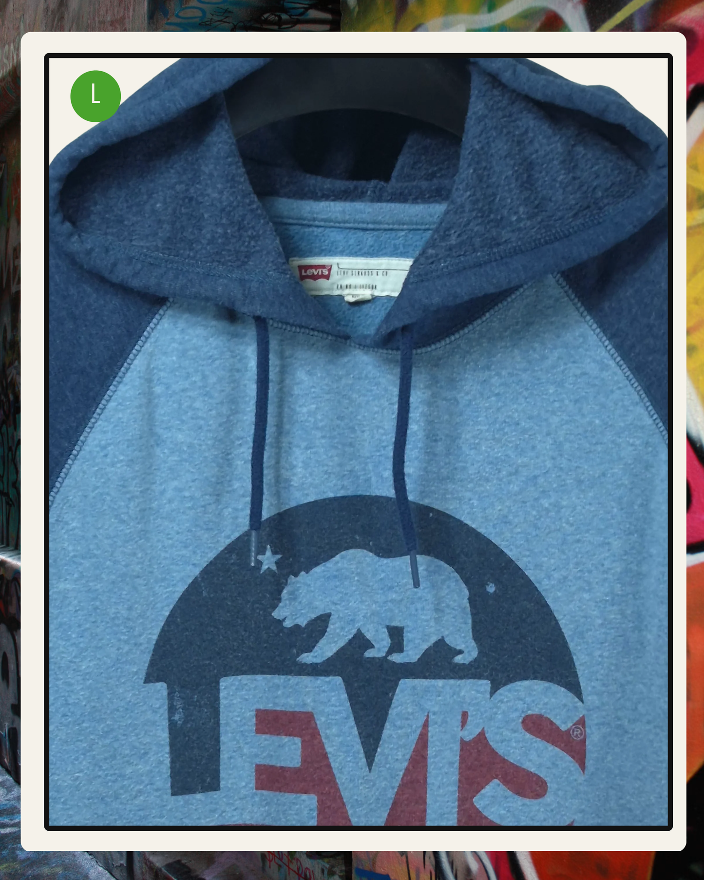 Levi's Hoodie Raglan Celeste/Azul