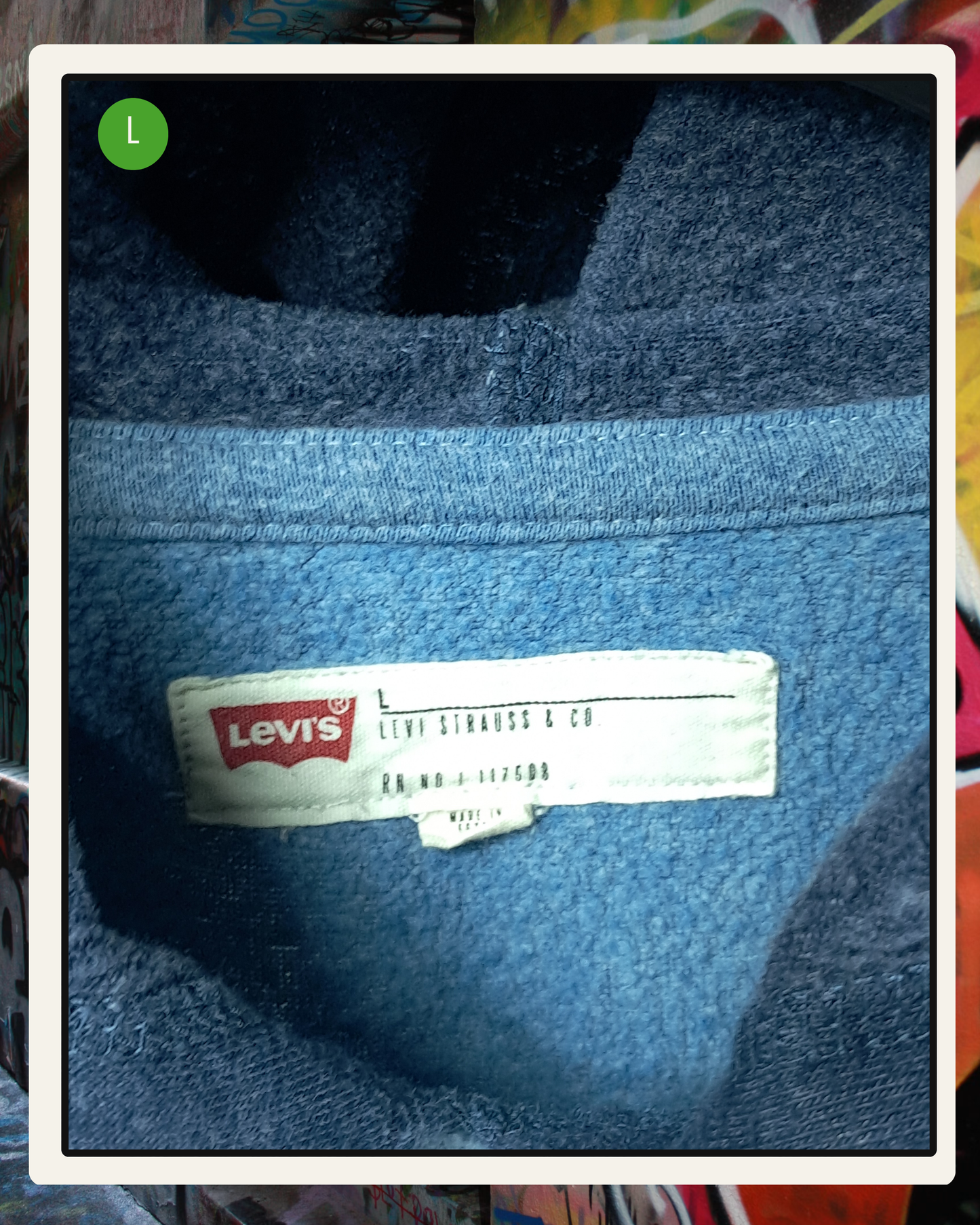 Levi's Hoodie Raglan Celeste/Azul