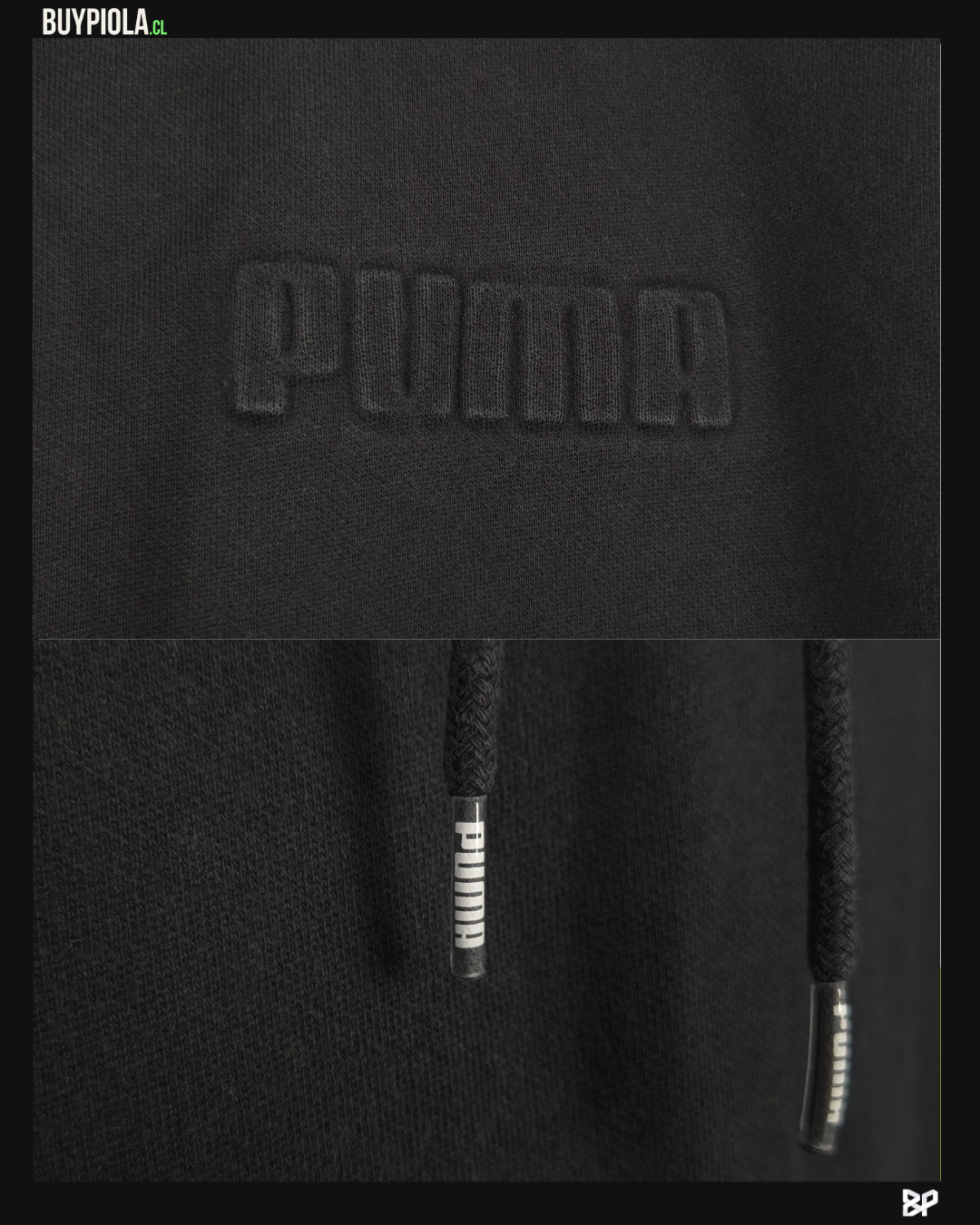 Puma Hoodie Negro Faded
