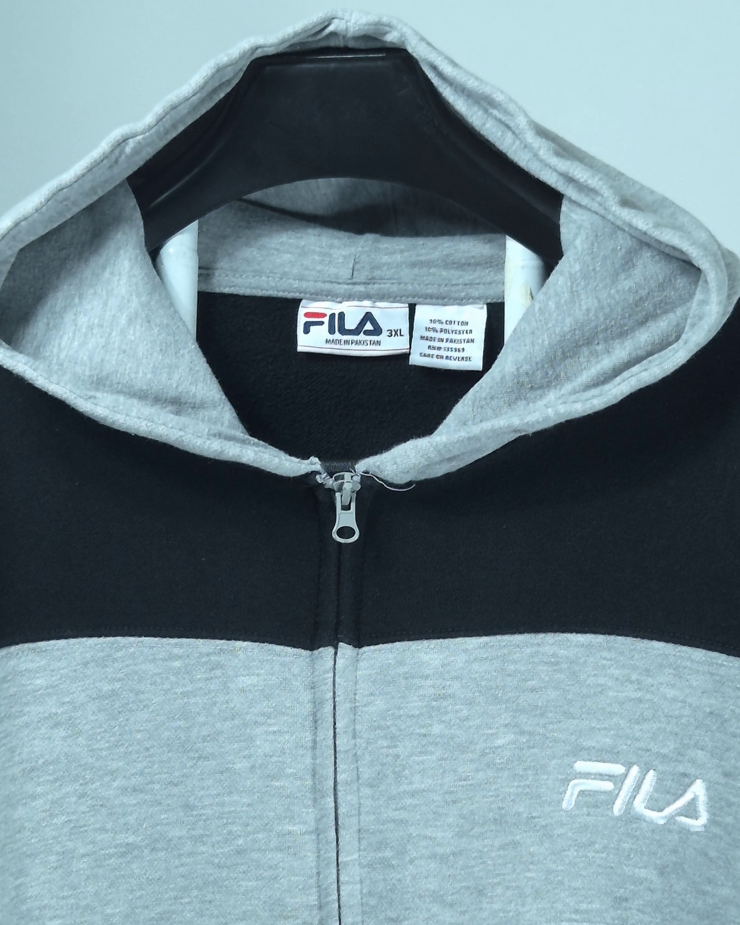 Fila Full-Zip Hoodie Gris/Negro