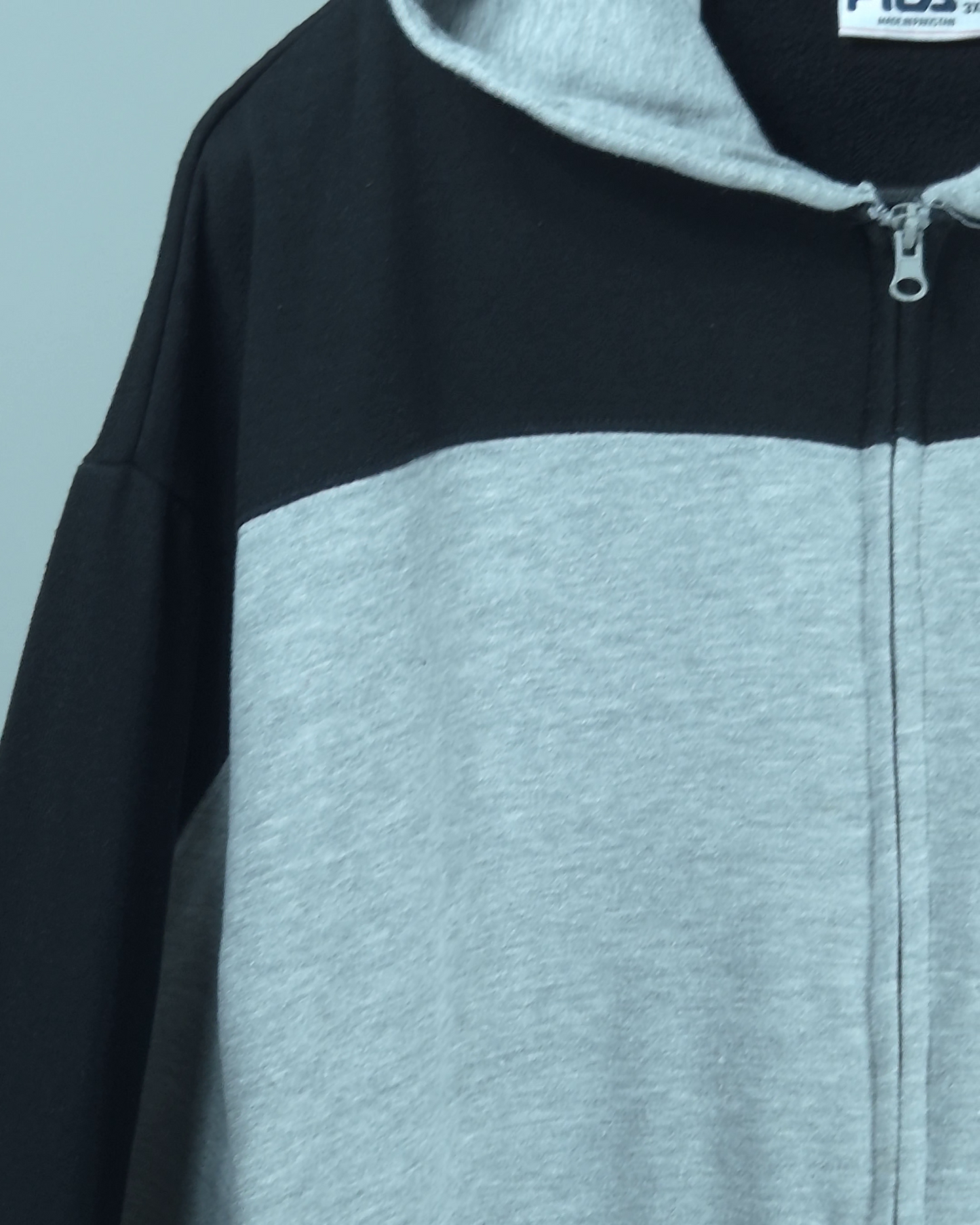 Fila Full-Zip Hoodie Gris/Negro